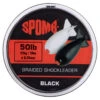 Spomb Braided Leader 22kg/50lb 50m Black -Angelgeschäft DBL002 1